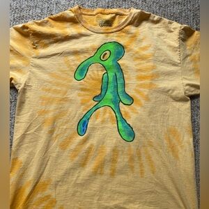SpongeBob abstract Squidward yellow shirt L